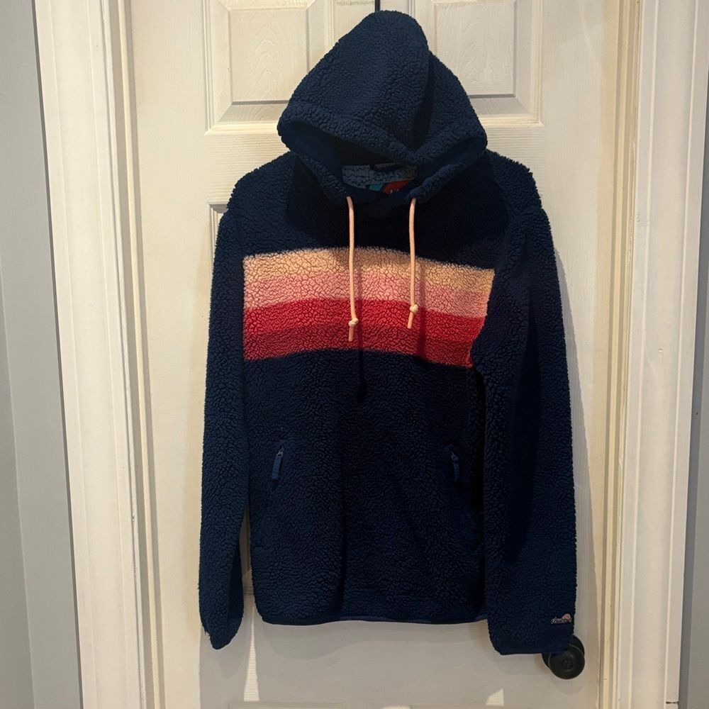 Chubbies Navy pullover fleece hoodie SZ small